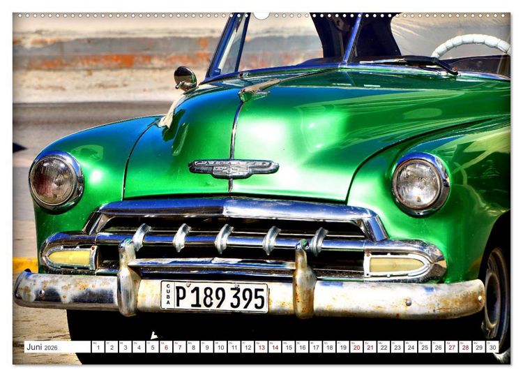 Produktbild: CHEVY - Ganz in Gr&uuml;n (hochwertiger Premium Wandkalender 2026 DIN A2 quer), Kunstdruck in Hochglanz
