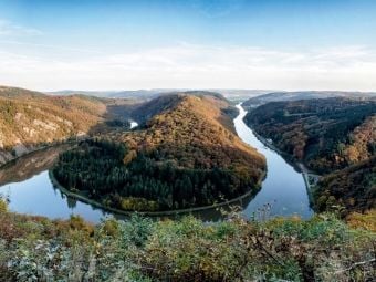 Produktbild: CALVENDO Puzzle Saarschleife | 1000 Teile Lege-Gr&ouml;&szlig;e 64x48cm Foto-Puzzle f&uuml;r gl&uuml;ckliche Stunden