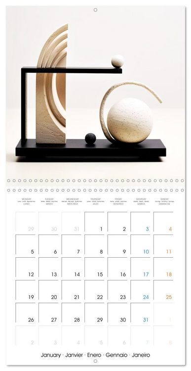 Produktbild: Instant de qui&eacute;tude (Calendrier mural carr&eacute; 2026 30x30 cm) Calendrier double avec une page pour vos prises de notes