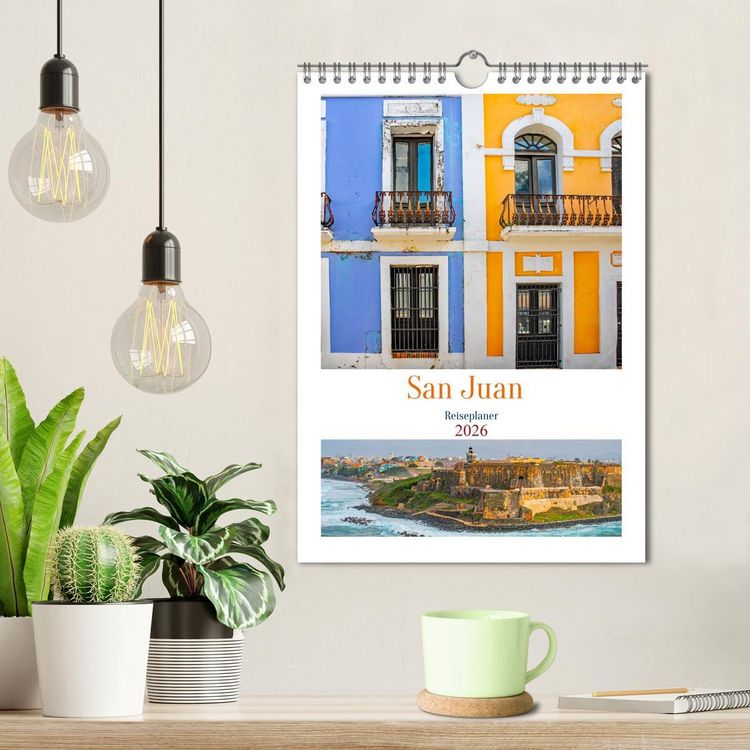 Produktbild: San Juan - Reiseplaner (Wandkalender 2026 DIN A4 hoch), CALVENDO Monatskalender