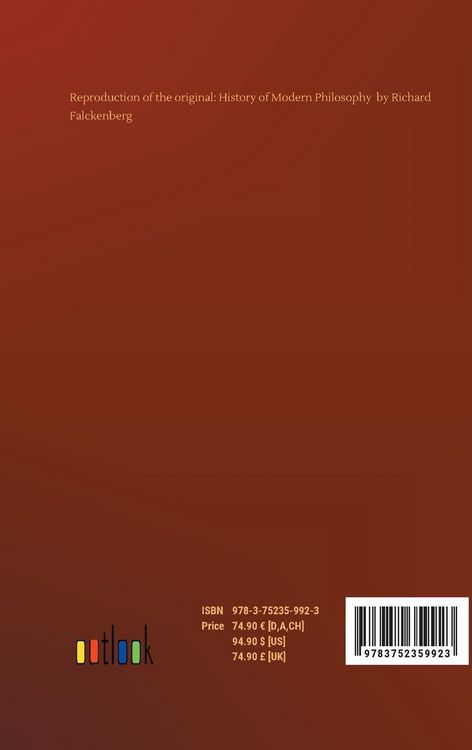Produktbild: History of Modern Philosophy