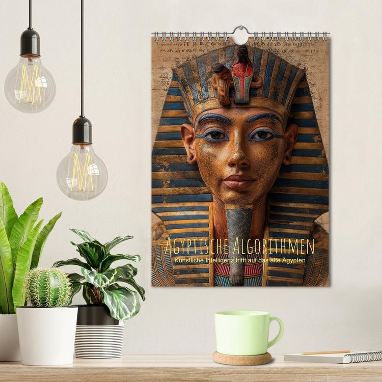 Produktbild: &Auml;gyptische Algorithmen - K&uuml;nstliche Intelligenz trifft auf das alte &Auml;gypten (Wandkalender 2026 DIN A4 hoch), CALVENDO Monatskalender
