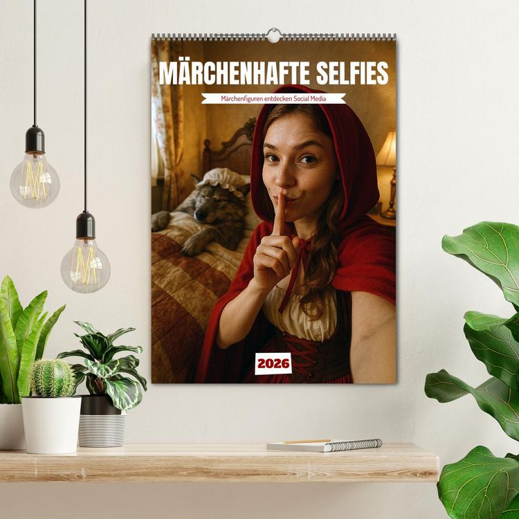 Produktbild: M&auml;rchenhafte Selfies (Wandkalender 2026 DIN A2 hoch), CALVENDO Monatskalender