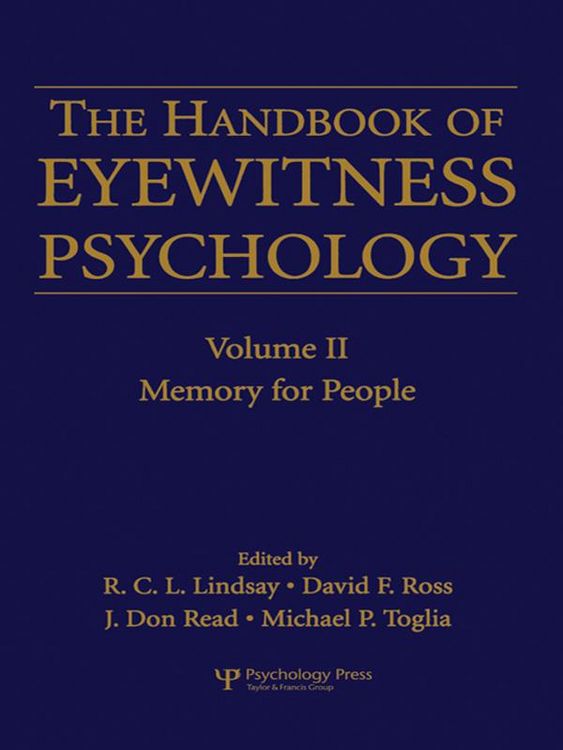 Produktbild: The Handbook of Eyewitness Psychology: Volume II