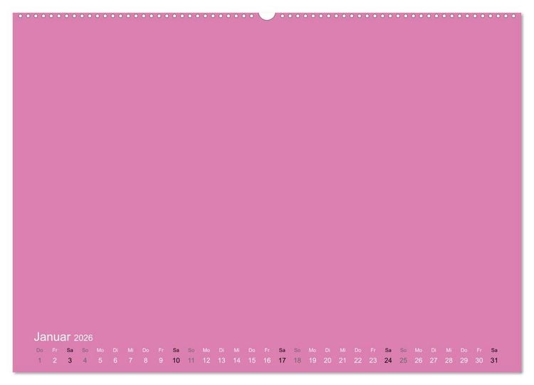 Produktbild: Bastelkalender - Pink (Wandkalender 2026 DIN A2 quer), CALVENDO Monatskalender