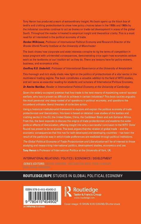 Produktbild: The Global Political Economy of Trade Protectionism and Liberalization