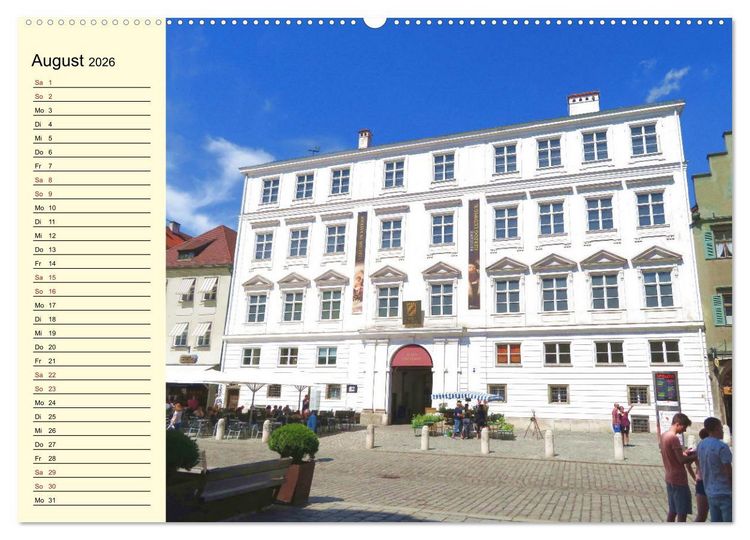 Produktbild: Landshut erleben (hochwertiger Premium Wandkalender 2026 DIN A2 quer), Kunstdruck in Hochglanz