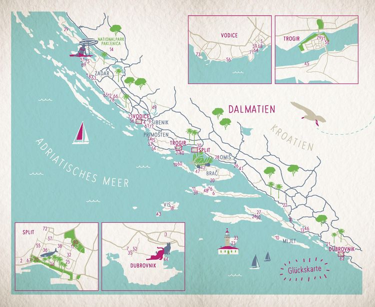 Produktbild: Gl&uuml;cksorte in Dalmatien