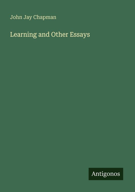 Produktbild: Learning and Other Essays