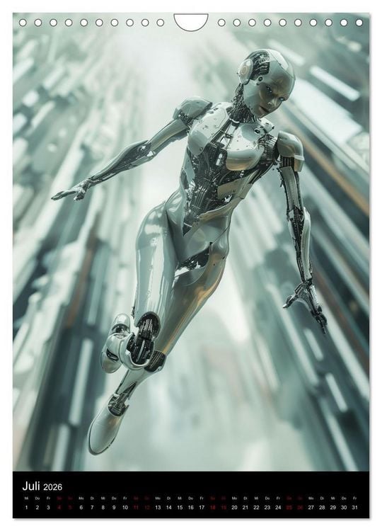 Produktbild: Roboter - Diven (Wandkalender 2026 DIN A4 hoch), CALVENDO Monatskalender