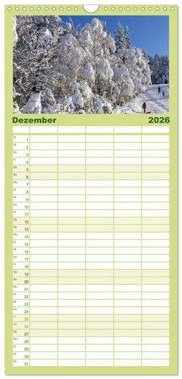Produktbild: Familienplaner 2026 - Das Sauerland - Mittelgebirge im Herzen Deutschlands mit 5 Spalten (Wandkalender, 21 x 45 cm) CALVENDO