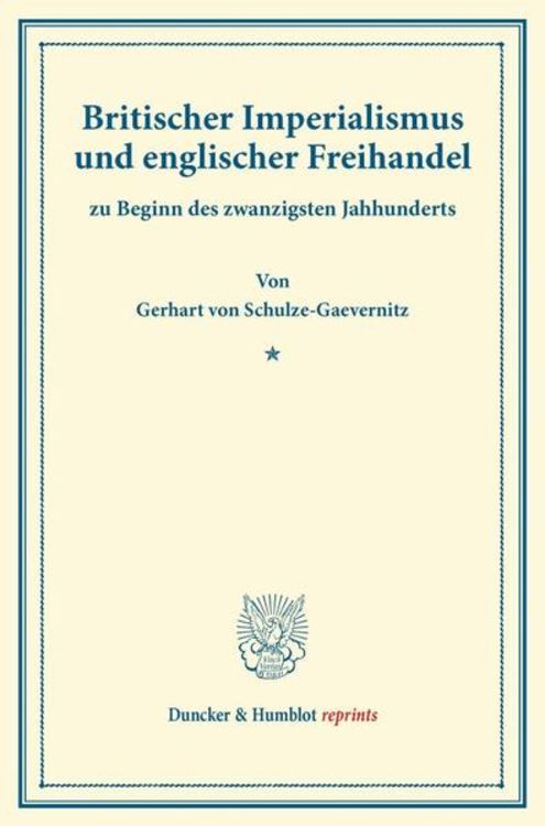 Produktbild: Britischer Imperialismus und englischer Freihandel