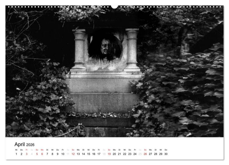 Produktbild: Highgate Cemetery London (Wandkalender 2026 DIN A2 quer), CALVENDO Monatskalender