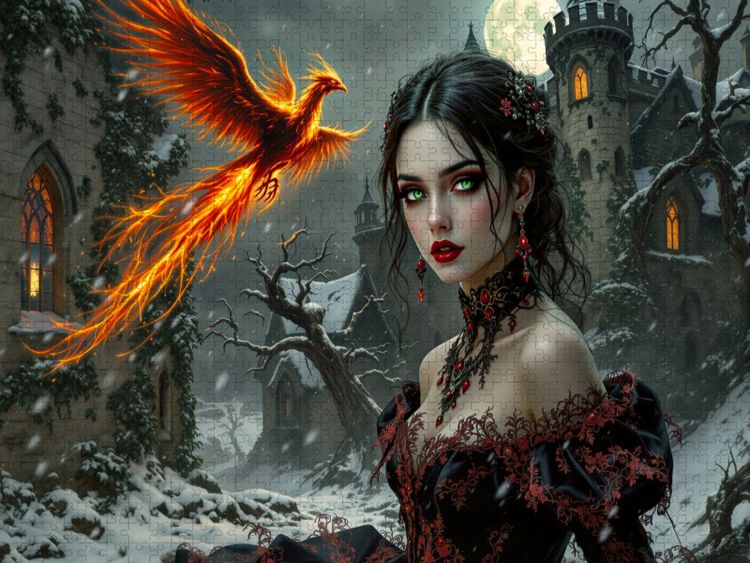 Produktbild: CALVENDO Puzzle Meisterin des Phoenix | 2000 Teile Lege-Gr&ouml;&szlig;e 90x67cm Foto-Puzzle f&uuml;r gl&uuml;ckliche Stunden