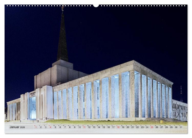 Produktbild: Leipzig - Fotografiert bei Nacht von Michael Allmaier (Wandkalender 2026 DIN A2 quer), CALVENDO Monatskalender