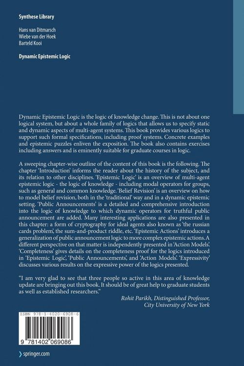 Produktbild: Dynamic Epistemic Logic