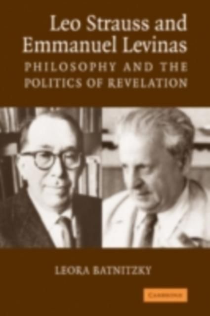 Produktbild: Leo Strauss and Emmanuel Levinas
