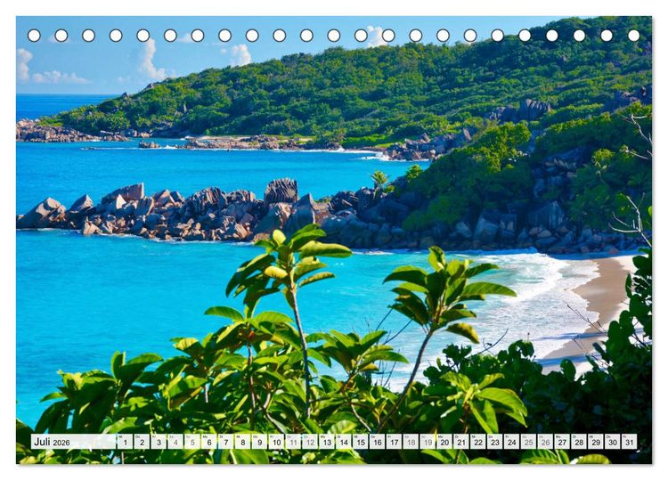 Produktbild: Seychellen - Paradies im Indischen Ozean (Tischkalender 2026 DIN A5 quer), CALVENDO Monatskalender