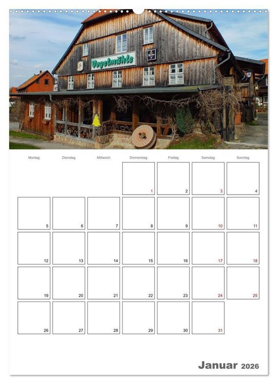 Produktbild: Ilsenburg im Harz - Terminplaner (hochwertiger Premium Wandkalender 2026 DIN A2 hoch), Kunstdruck in Hochglanz