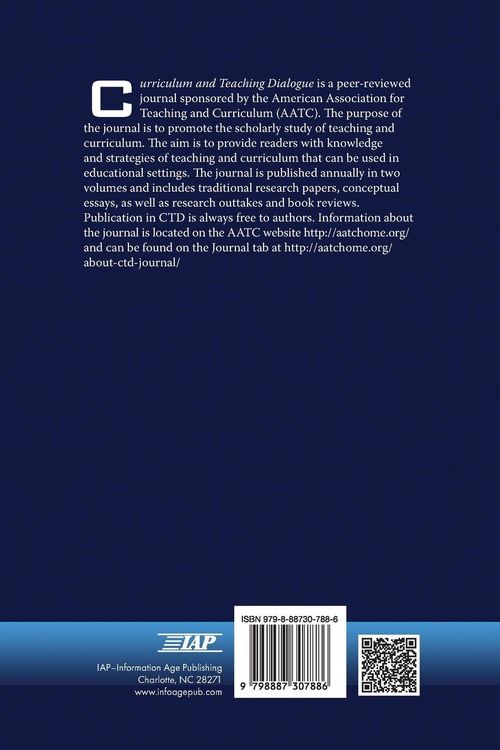 Produktbild: Curriculum and Teaching Dialogue Volume 26, Numbers 1 & 2, 2024