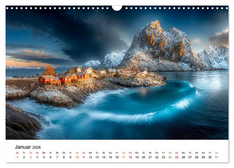 Produktbild: Lofoten - Arktische Tr&auml;ume (Wandkalender 2026 DIN A3 quer), CALVENDO Monatskalender