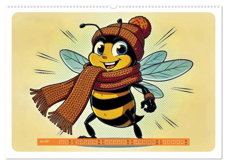 Produktbild: Lustige Bienchen - Comic (Wandkalender 2027 DIN A2 quer), CALVENDO Monatskalender