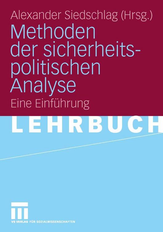 Produktbild: Methoden der sicherheitspolitischen Analyse