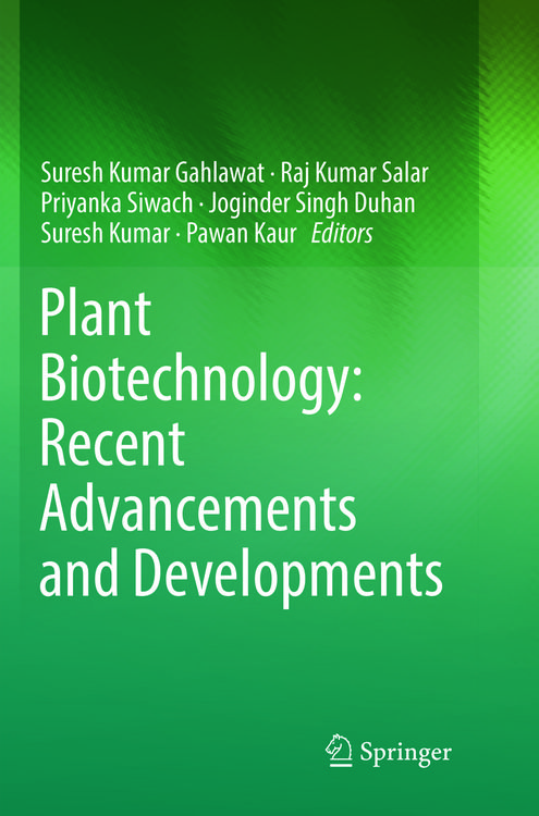Produktbild: Plant Biotechnology: Recent Advancements and Developments
