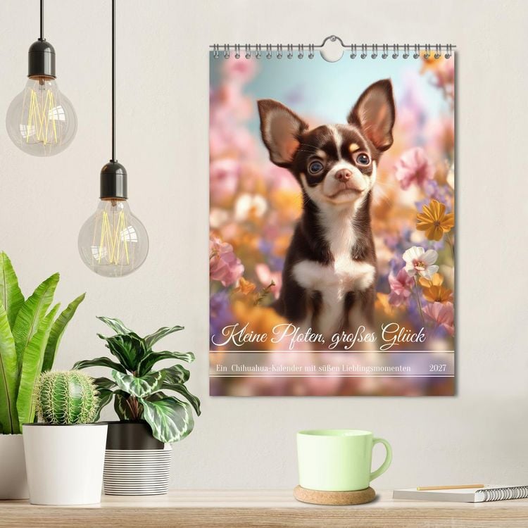 Produktbild: Kleine Pfoten, gro&szlig;es Gl&uuml;ck (Wandkalender 2027 DIN A4 hoch), CALVENDO Monatskalender