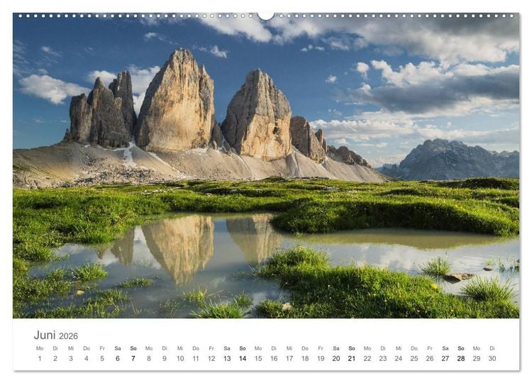 Produktbild: Die Sch&ouml;nheit der Alpen (hochwertiger Premium Wandkalender 2026 DIN A2 quer), Kunstdruck in Hochglanz