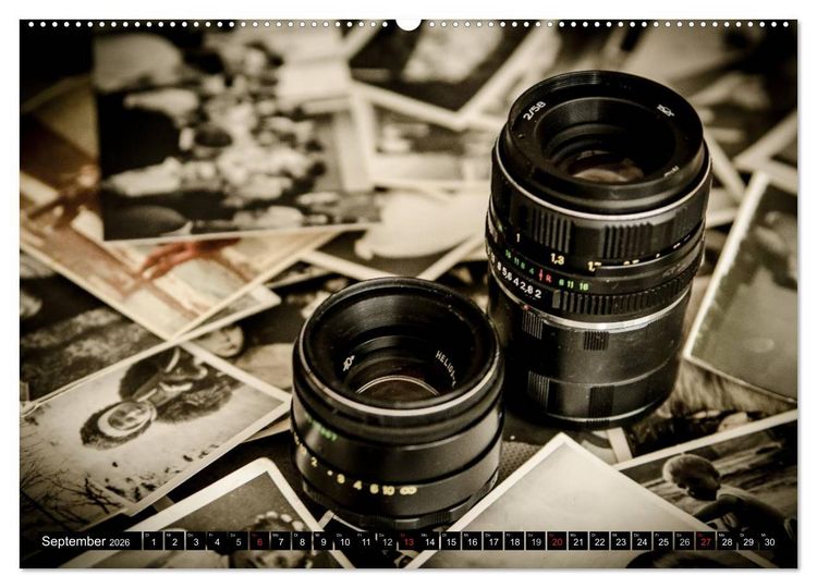Produktbild: Historische Fotoapparate (hochwertiger Premium Wandkalender 2026 DIN A2 quer), Kunstdruck in Hochglanz