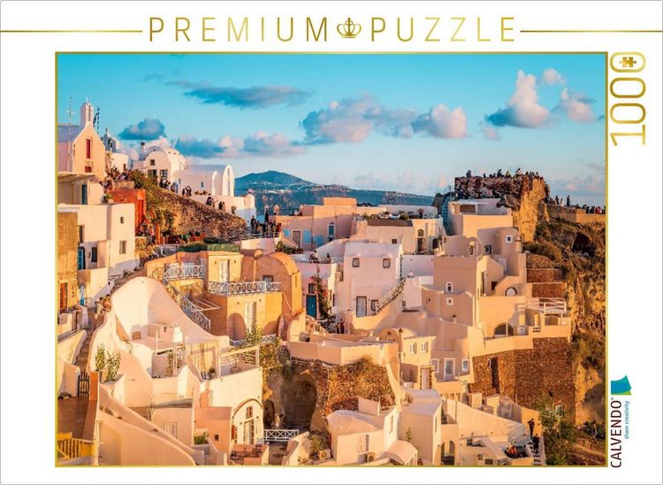 Produktbild: CALVENDO Puzzle Oia Kastro | 1000 Teile Lege-Gr&ouml;&szlig;e 64x48cm Foto-Puzzle f&uuml;r gl&uuml;ckliche Stunden