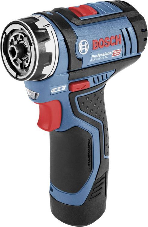 Produktbild: Bosch Professional GSR 12V-15 FlexiClick 06019F6000 Akku-Bohrschrauber 12 V 2 Ah Li-Ion inkl. 2. Akku, inkl. Ladeger&auml;t, mit Zubeh&ouml;r, inkl. Koffer