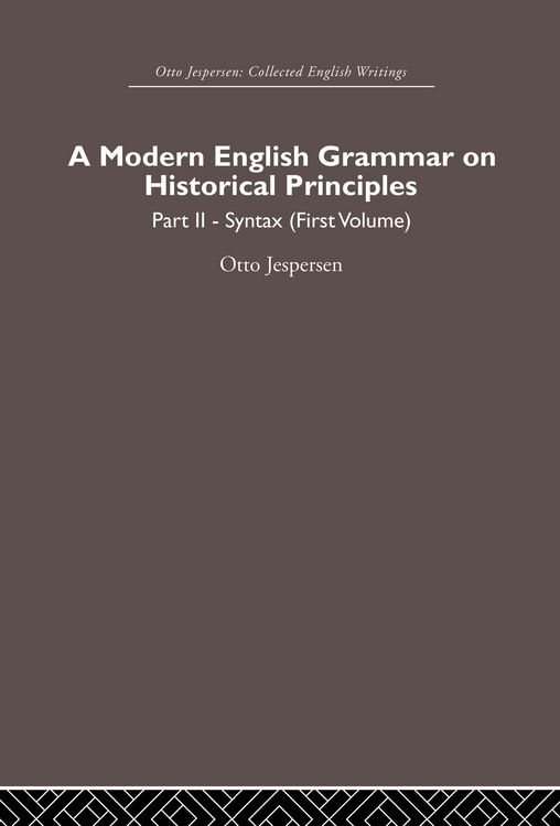 Produktbild: A Modern English Grammar on Historical Principles
