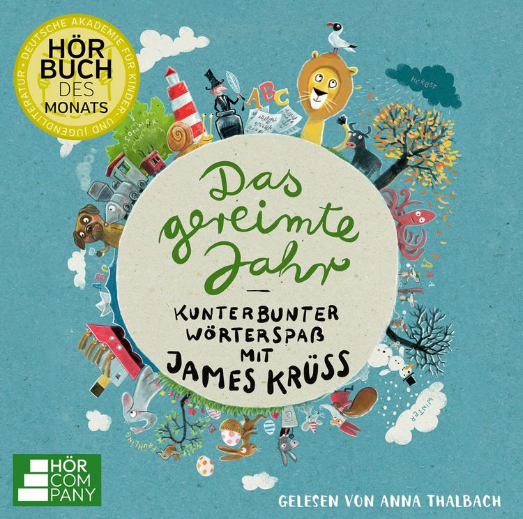 Produktbild: Das gereimte Jahr - Kunterbunter W&ouml;rterspa&szlig; mit James Kr&uuml;ss
