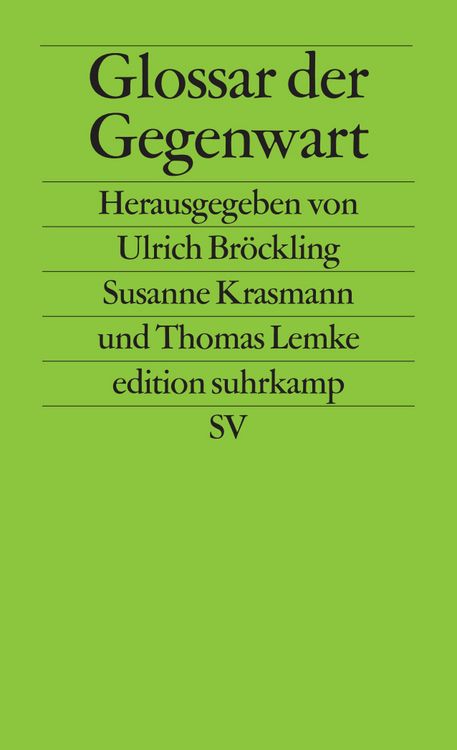 Produktbild: Glossar der Gegenwart