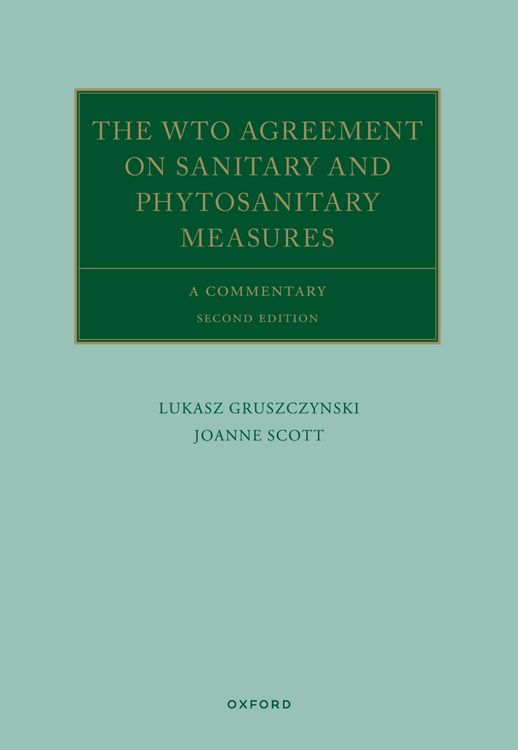 Produktbild: The WTO Agreement on Sanitary and Phytosanitary Measures