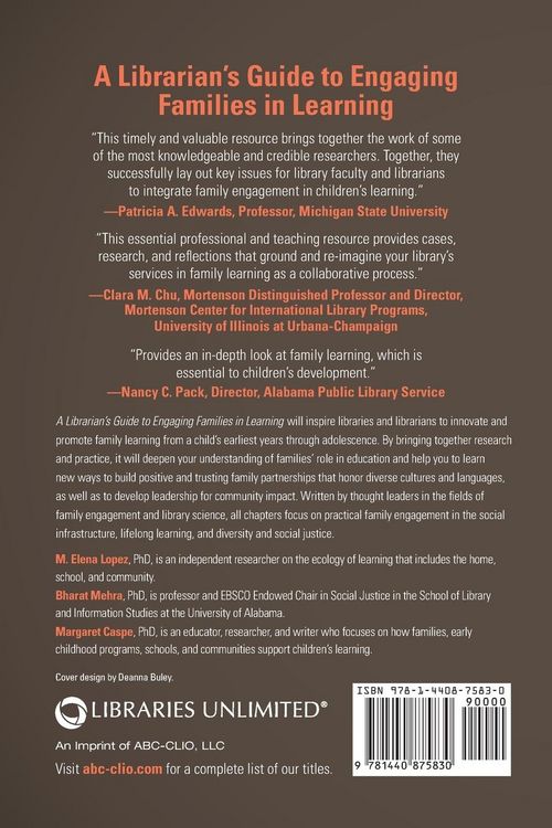 Produktbild: A Librarian's Guide to Engaging Families in Learning