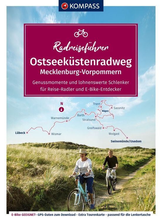 Produktbild: KOMPASS Radreiseführer Ostseeküstenradweg Mecklenburg-Vorpommern