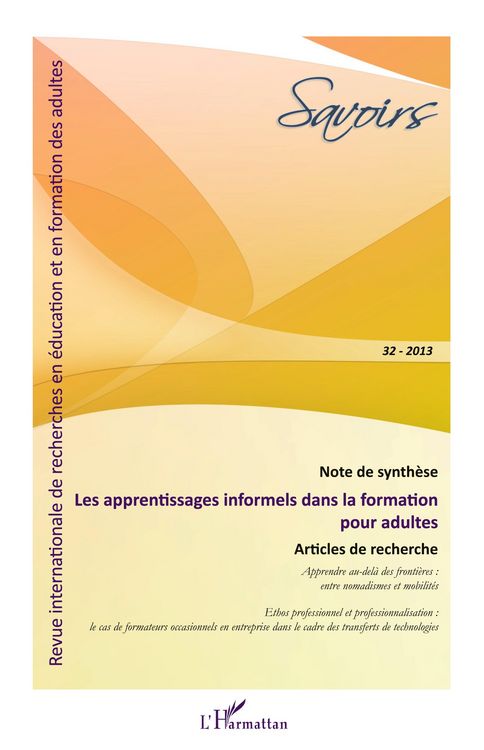 Produktbild: Les apprentissages informels dans la formation pour adultes