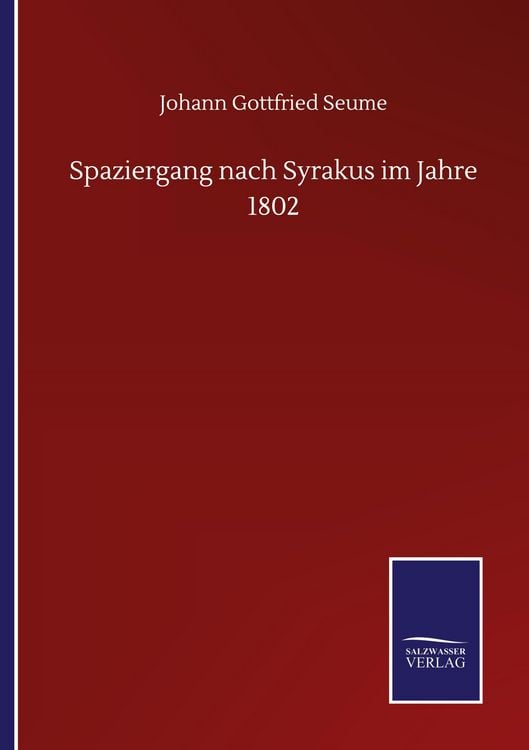Produktbild: Spaziergang nach Syrakus im Jahre 1802