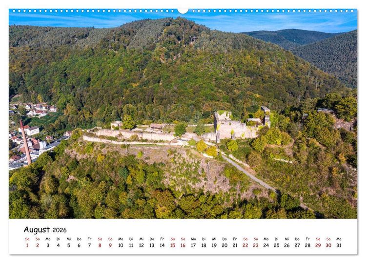 Produktbild: Pf&auml;lzer Burgen (Wandkalender 2026 DIN A2 quer), CALVENDO Monatskalender