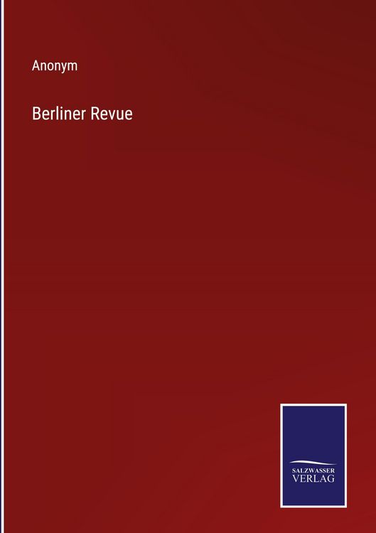 Produktbild: Berliner Revue