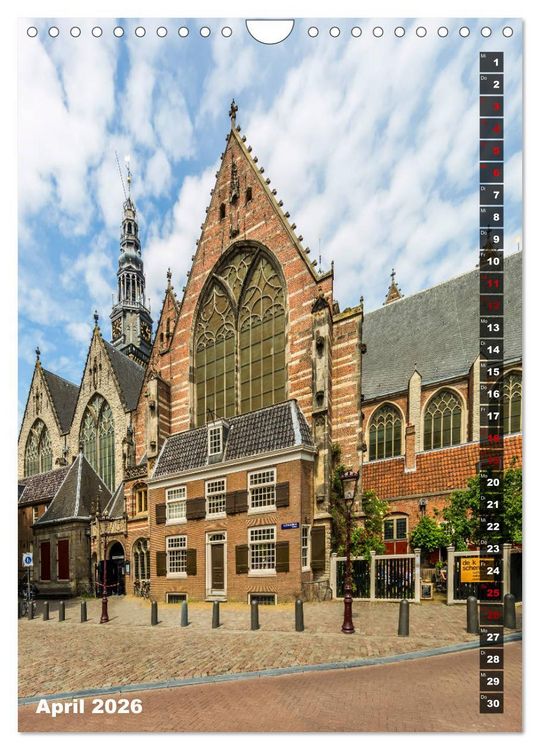 Produktbild: AMSTERDAM Charmantes Stadtherz (Wandkalender 2026 DIN A4 hoch), CALVENDO Monatskalender