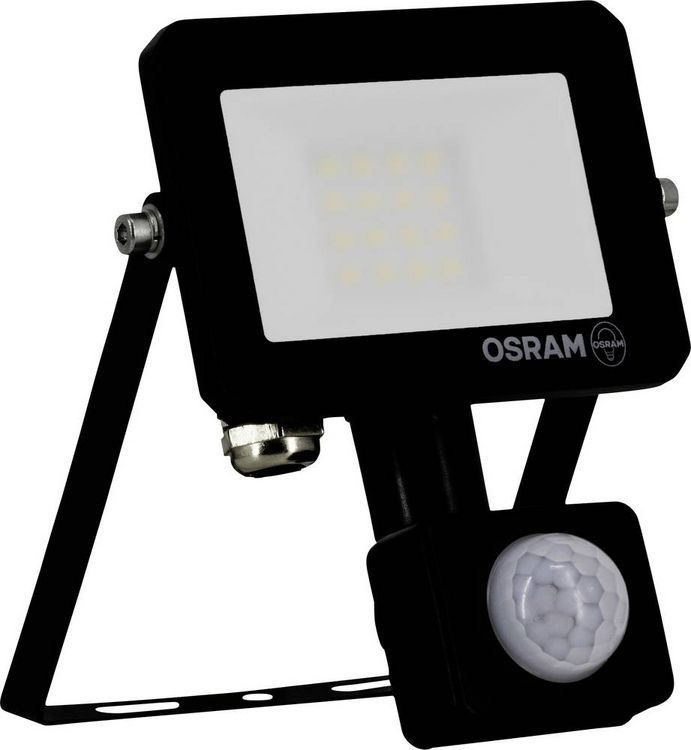 Produktbild: OSRAM HOMELIGHTING FLOODLIGHT LUX SENSOR 10W 865 BLACK 4099854489464 LED-Flutlichtstrahler 10.00 W Leuchtfarben: Tageslichtwei&szlig;