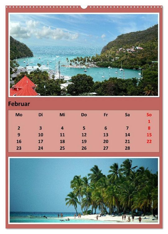 Produktbild: Karibik - Eindr&uuml;cke einer Kreuzfahrt (hochwertiger Premium Wandkalender 2026 DIN A2 hoch), Kunstdruck in Hochglanz