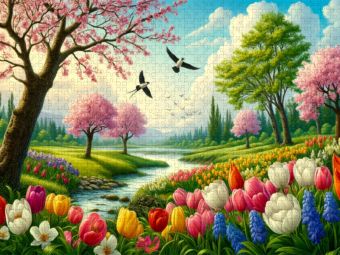 Produktbild: CALVENDO Puzzle Bl&uuml;tenpracht | 2000 Teile Lege-Gr&ouml;&szlig;e 90x67cm Foto-Puzzle f&uuml;r gl&uuml;ckliche Stunden