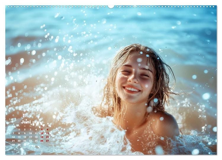 Produktbild: Endlich Strandurlaub (hochwertiger Premium Wandkalender 2027 DIN A2 quer), Kunstdruck in Hochglanz