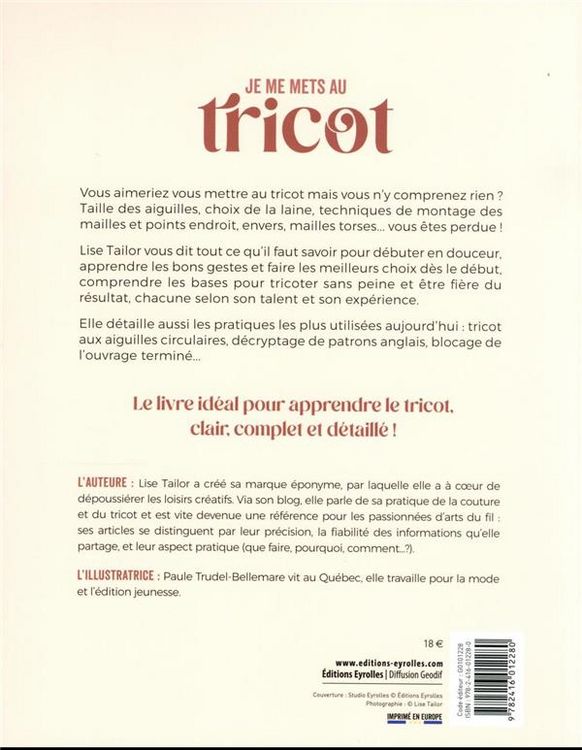 Produktbild: Je me mets au tricot bases et