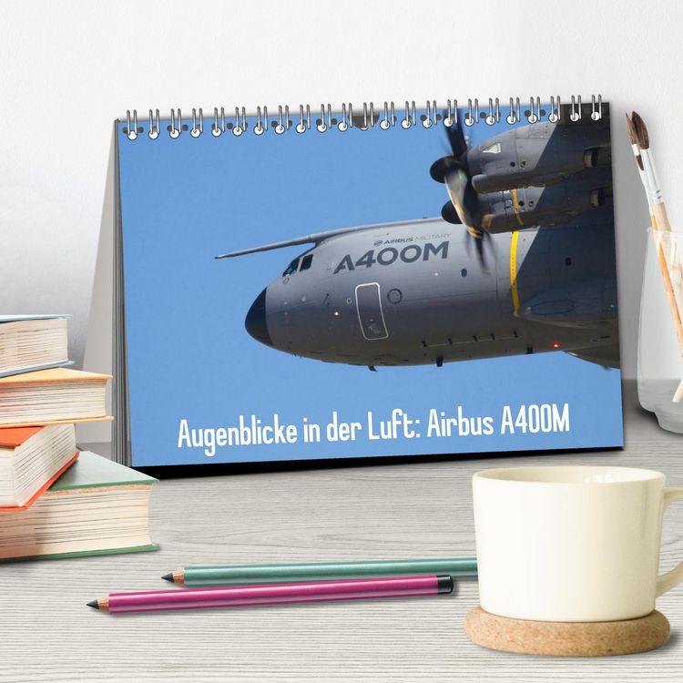 Produktbild: Augenblicke in der Luft: Airbus A400M (Tischkalender 2026 DIN A5 quer), CALVENDO Monatskalender
